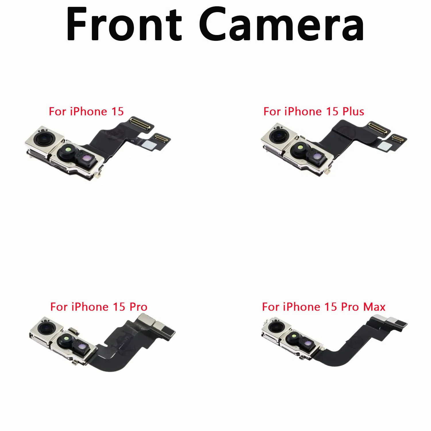 

New Front Camera For IPhone 15 / 15 Plus / 15 Pro / 15 Pro Max Front Camera Flex Cable