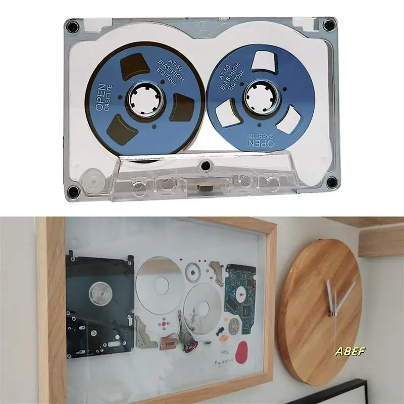 

2X 55 Minute Blank Tape Disk Double-Sided Metal Small Open Disk Blank Cassette Tape Tape Disk, D