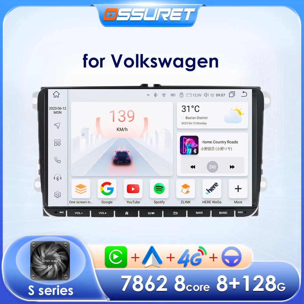 Android Car Multimedia for VW GOLF 5 POLO 6 PASSAT B6 CC Radio TOURAN SCIROCCO CADDY Jetta Amarok Skoda Auto Radio Audio Player