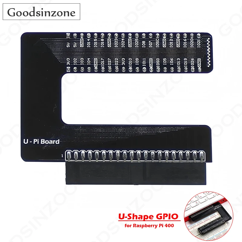 placa-de-expansao-gpio-em-formato-u-para-raspberry-pi-400-–-hat-pi-400-com-conector-de-40-pinos-para-montagem-facil-de-circuitos