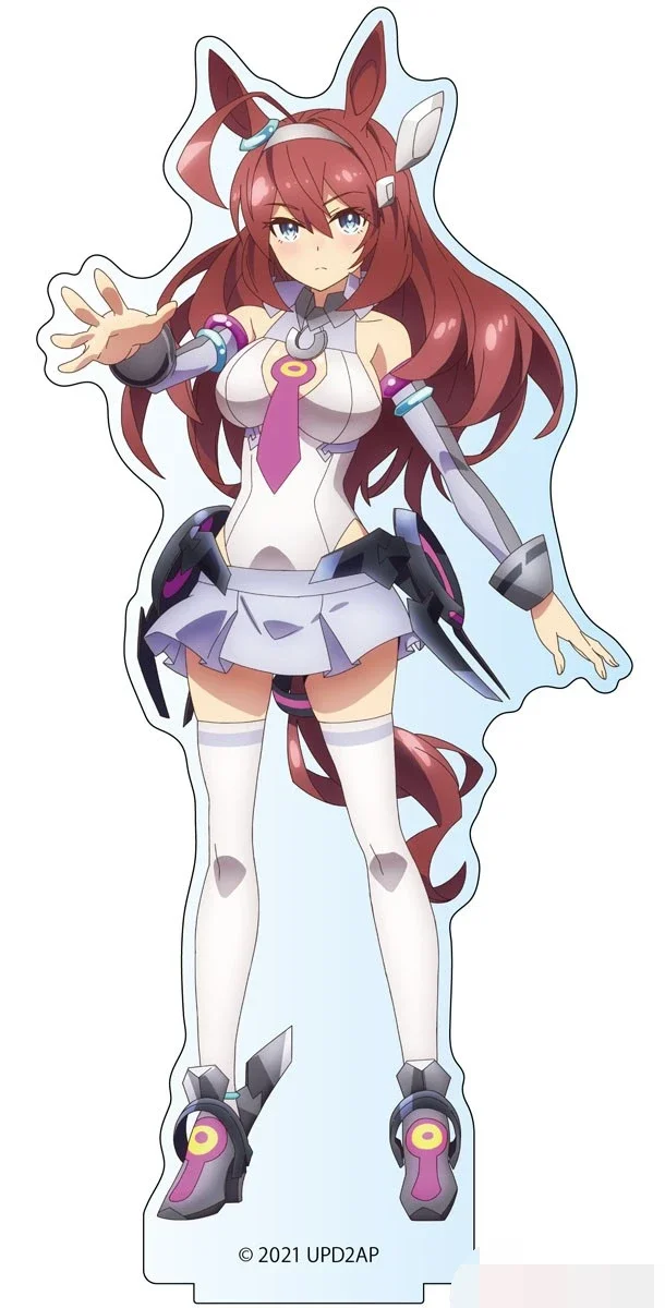 Anime figura boneca oguri boné daiwa scarlet grama maravilha acrílico suporte modelo placa cosplay brinquedo presente