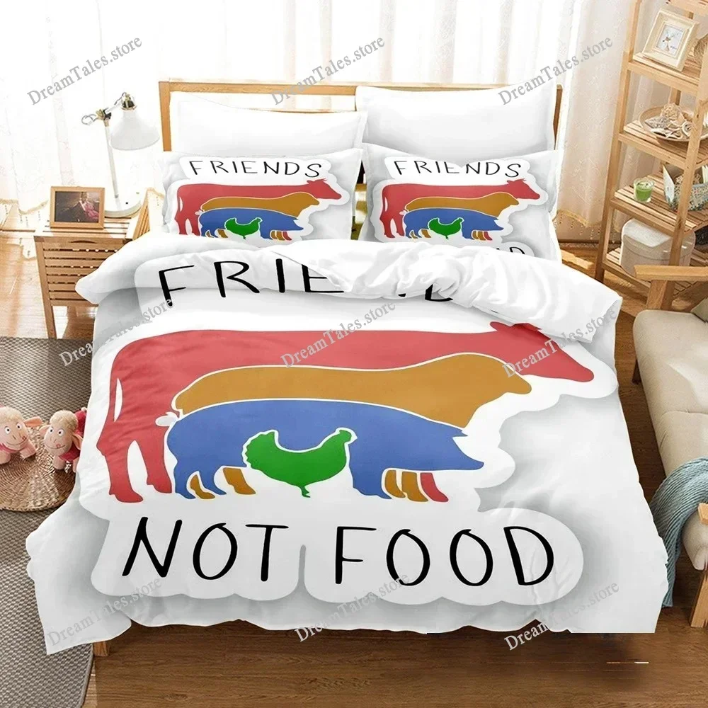 

3D Print Friends Tv Show Bedding Set Boys Girls Twin Queen King Size Duvet Cover Pillowcase Bed Boys Adult Home Textileextile