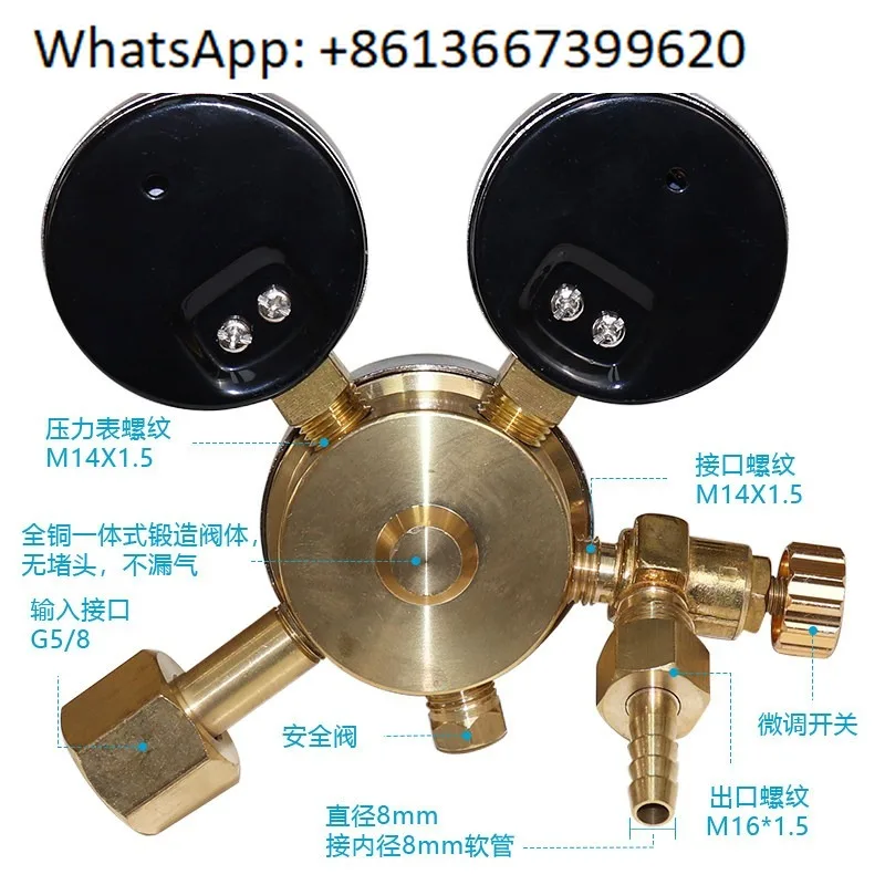 YD12X-0.3T Gas Pressure Stabilizer and Nitroge-n Regulator Cylinder with Fine-Tuning Switch