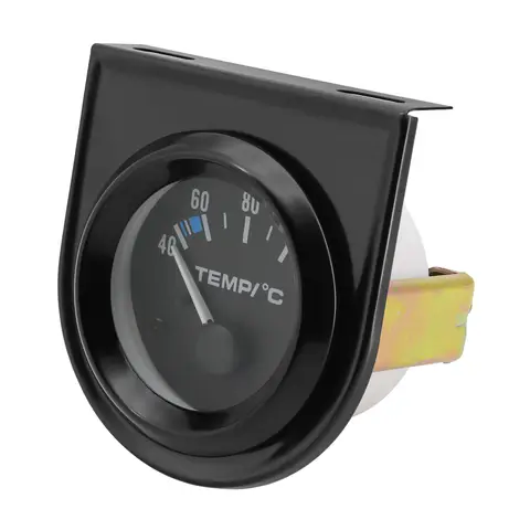 Auto Car 2" 52mm Water Temp Gauge 40~120 Celsius Temperature Meter Sensor 1/8NPT Gasoline Car 12V Auto Instrument Black Shell 10 best sales temp gauge car - №2
