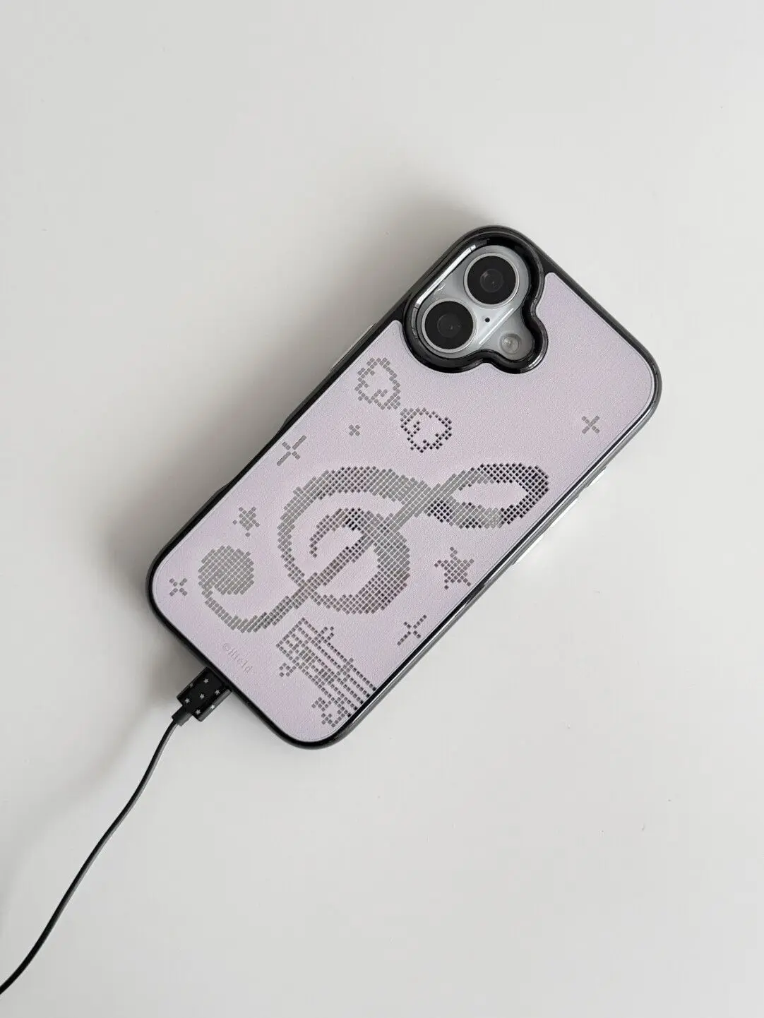 INS Korean Pink Mosaic Music Notes Phone Case For IPhone 17 Air 16 15 14 12 13 11 Pro Max Mini 78Plus Anti Fall  Back Y2k Cover view 3