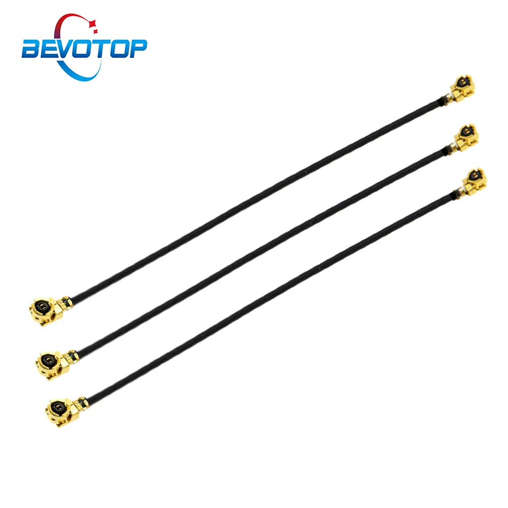 BEVOTOP 10PCS 1 Female to 1 Female Jack WIFI Antenna Extension Cable RF Coaxial RF1.13 Pigtail for Router 3g 4g Modem