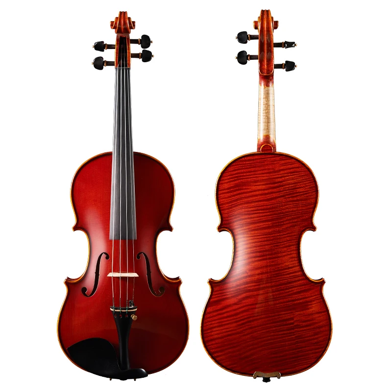 wine red High-grade Italian solid color paint Violin 4/4 Handmade Stradivarius Professional violin with case bow free shipping