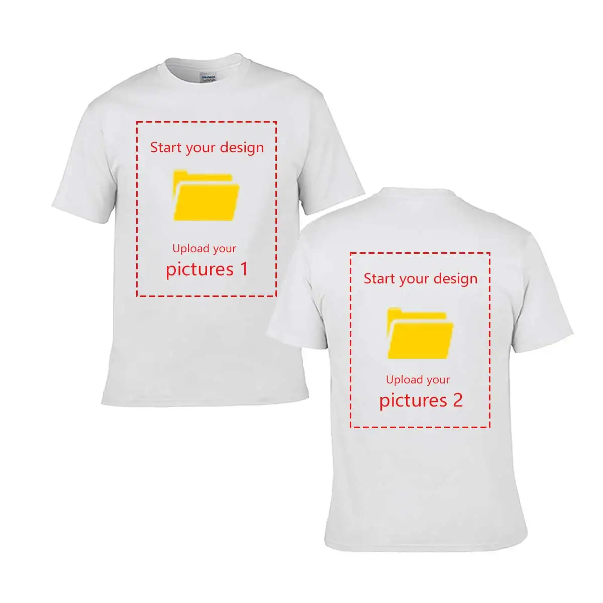 Individuell bedrucktes Kurzarm-T-Shirt für Männer und Frauen, Sommer-Oberteile, T-Shirts, DIY mit Ihrem Lieblingsfoto oder Logo, T-Shirt-Bekleidung – Detail 4