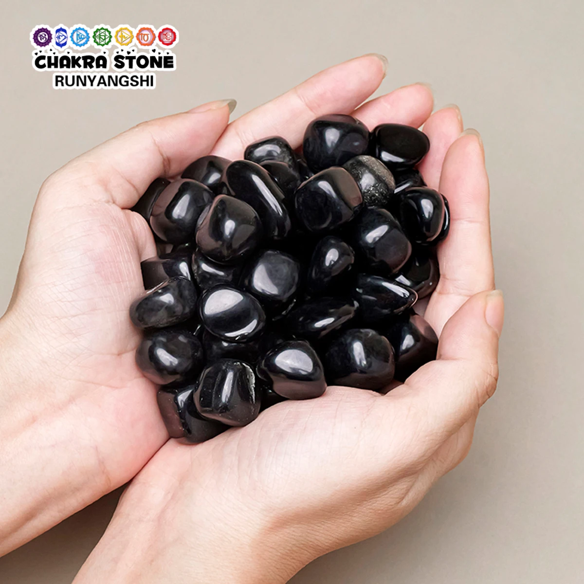 100 g/bolsa obsidiana Natural pulida piedra caída exquisita decoración regalo Navidad añadir Simple encanto Natural decoración del hogar