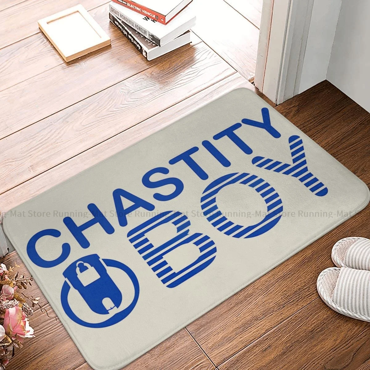 BDSM Bondage Dominance Submission Bath Non-Slip Carpet CHASTITY BOY Blue Label Bedroom Mat Welcome Doormat Floor Decor Rug