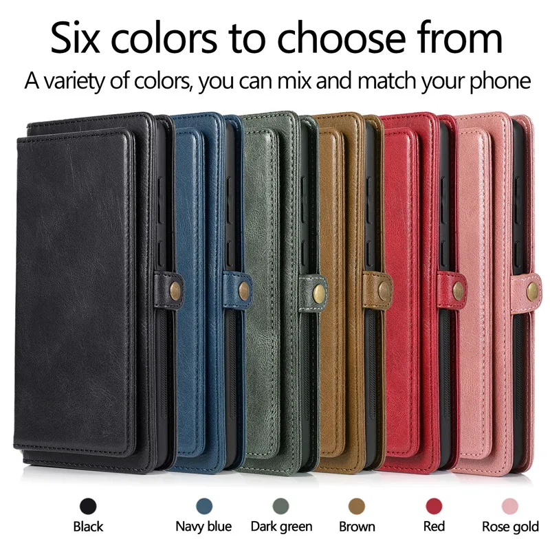 Magnetic Leather Wallet Card Phone Case For Samsung Galaxy A54 A14 A73 A53 A33 A13 A72 A52S A32 A51 A71 Flip Purse Holder Cover