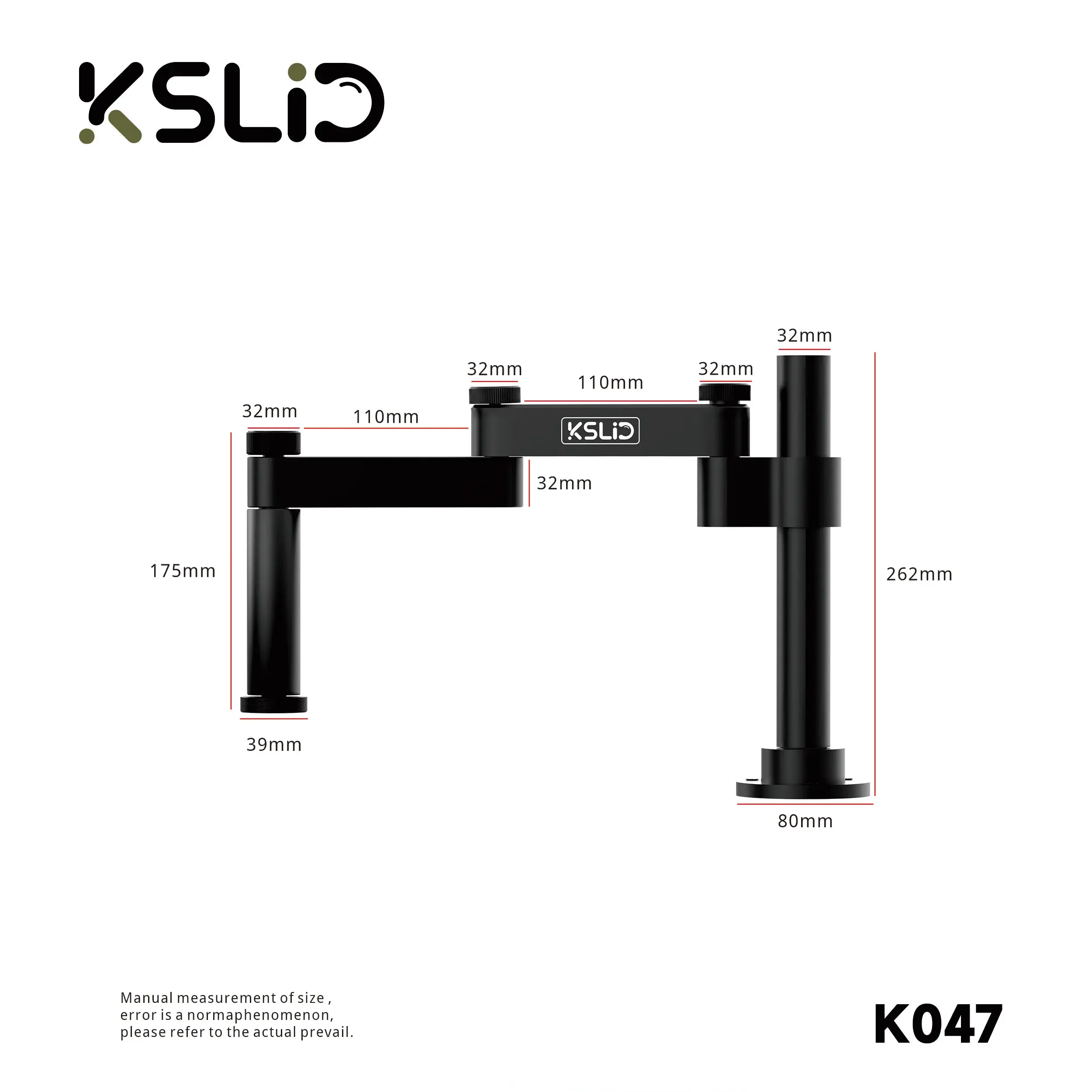 KSLID K047 K048 Microscopes Metal Bracket Fixed Lift Folding Swing Arm Compatible with 99% Microscopes Universal Support Tools