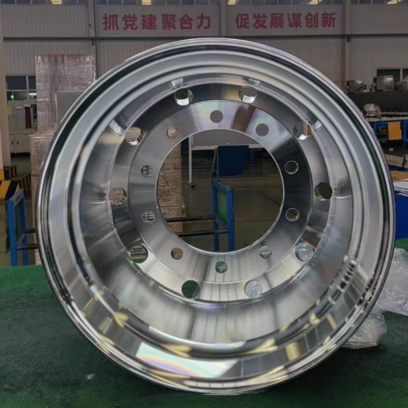 New Wheel Silver Color 22.5 Inch Wheels Cast Aluminum Rims Hot Sale Alcoa Truck Wheels Trailer Truck Parts & Accessories - view 5