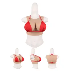 Realistic Fake Boobs Plate Artificial Silicone Breast Forms Bodysuit For Crossdresser Cosplay Shemale Sissyboy Transgender Tetas