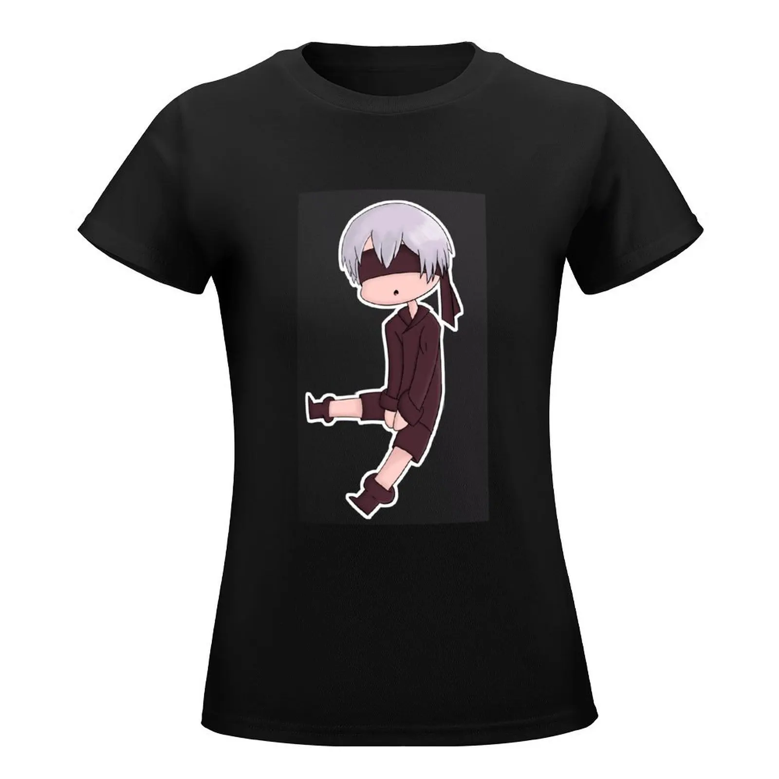 Nier Automata 9S Chibi T-Shirt funny sublime Women's clothing