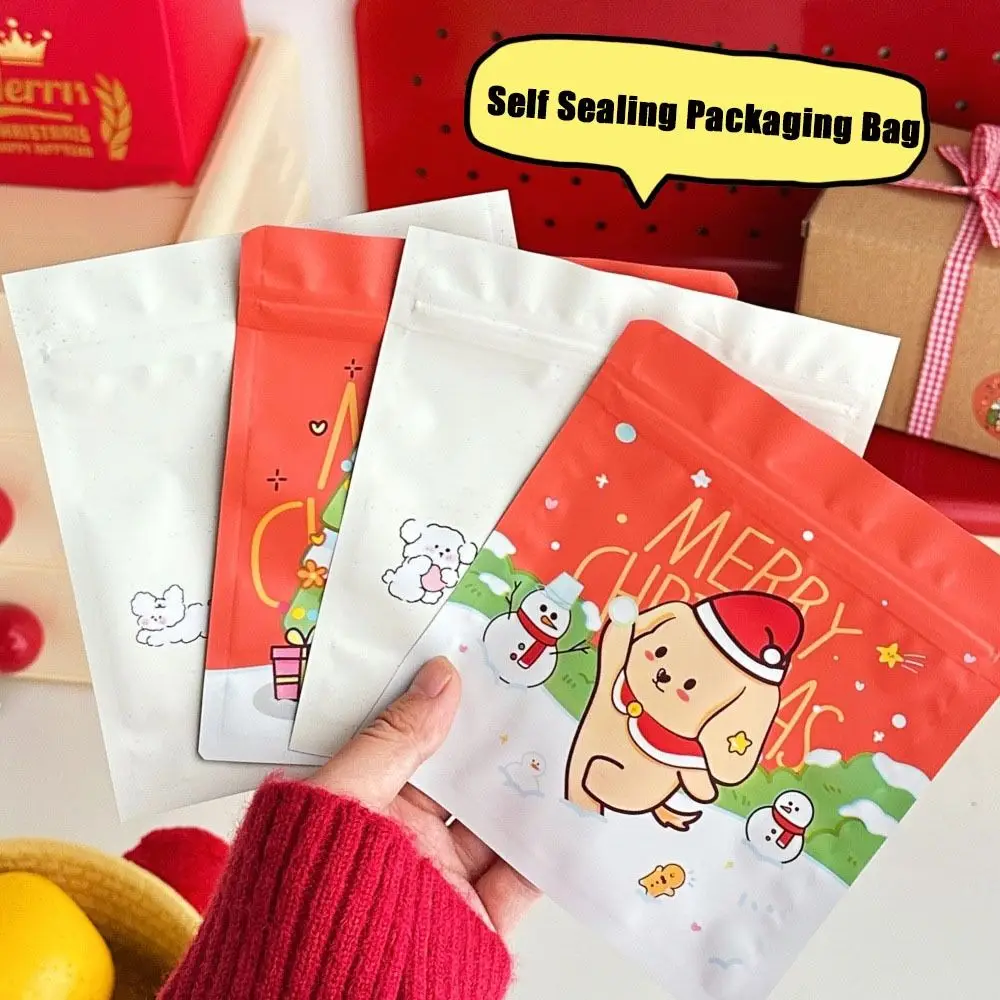 10Pcs New Cute Cartoon Zip-lock Bag Aluminum foil Self Sealing Gift Bag Creative Kawaii Packaging Bags Snack