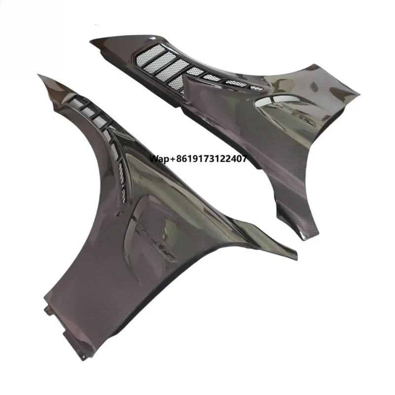 

For M4 F82 F83 M Performance Style Carbon Fiber Front Fenders-Wet Carbon Fiber Widebody Fenders, Vented Front Quarter Panels