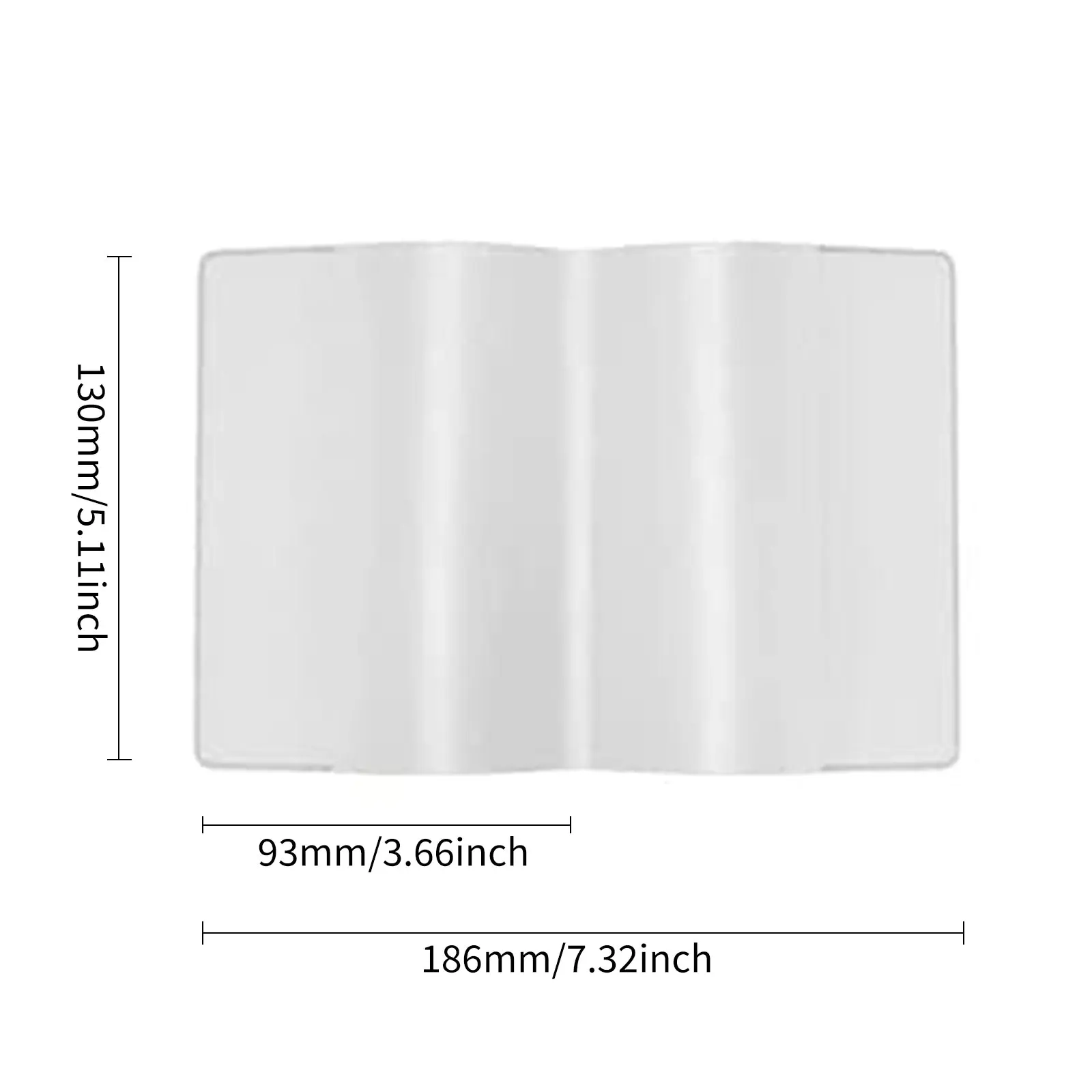 5PCS Transparent Passport Cover Dirt Protection PVC Clear Passport Holder Passport Case for Credit Card Passport Protect view 5