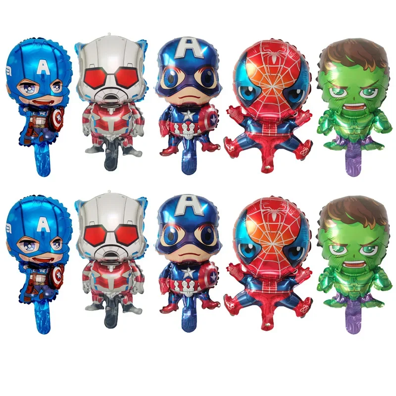 

20pcs Children's Birthday Party Globos Decoration Avengers Theme Iron Man Captain America Spider Man Hulk Balloon Set Supplies