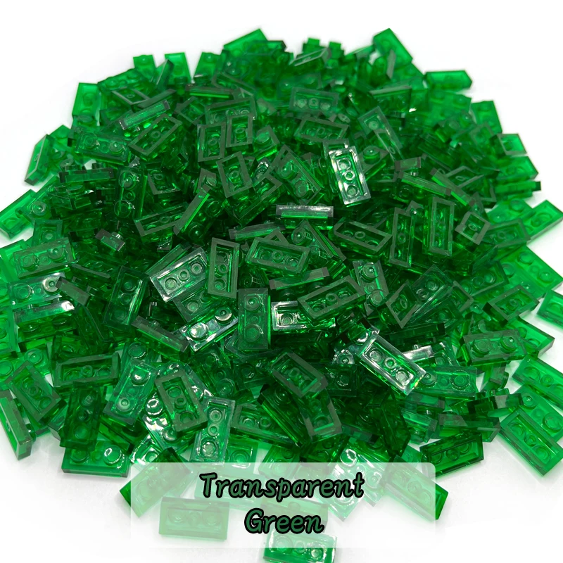 Transparente Platte 1x2 Baustein MOC-Teile Bunte Bausteine für Pixel Art Kreativ Kompatibel mit 3023 100 Stück/Lot – Detail 9