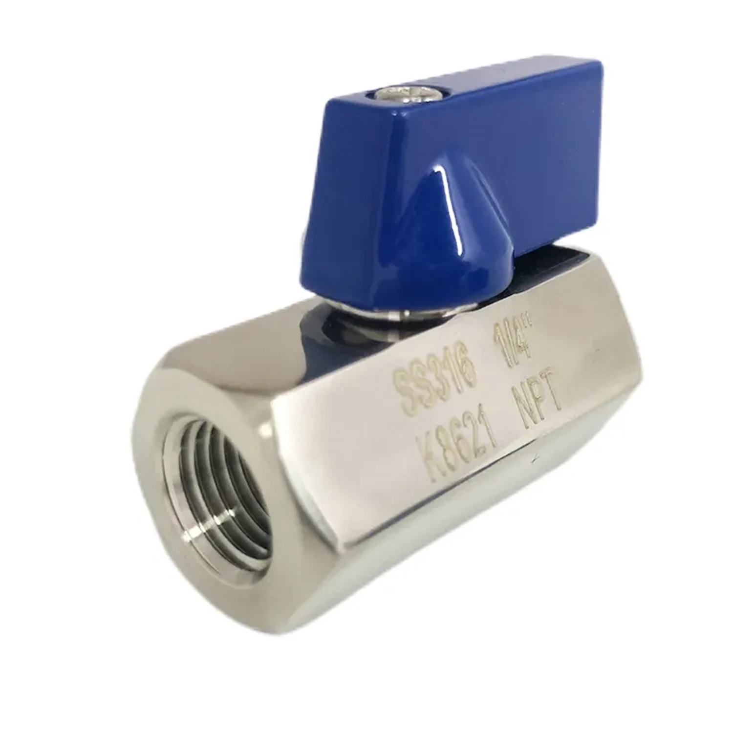 

Sanitation 1/4" Stainless Steel SUS304 PN63 Mini Ball Valve Female NPT 1000 PSI CF8M Miniature Ball Valves for Medicinal Liquor