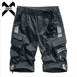 DulBomber-Short Streetwear Hip Hop pour Homme, Pantalon Court, Multipoches, Fonctionnel, Techwear, Mode, Été, 2022, WB740