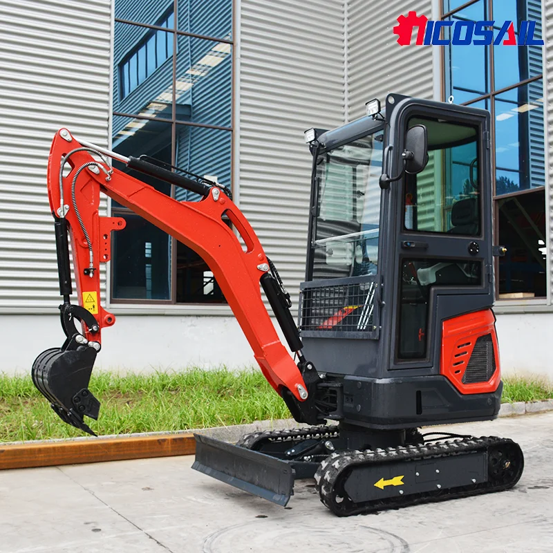 

Nicosail Mini Excavator EPA Engine Kubota 1.8 Ton Crawler Micro Digger 1 Ton 2 Ton Farm Small Excavator For Sale