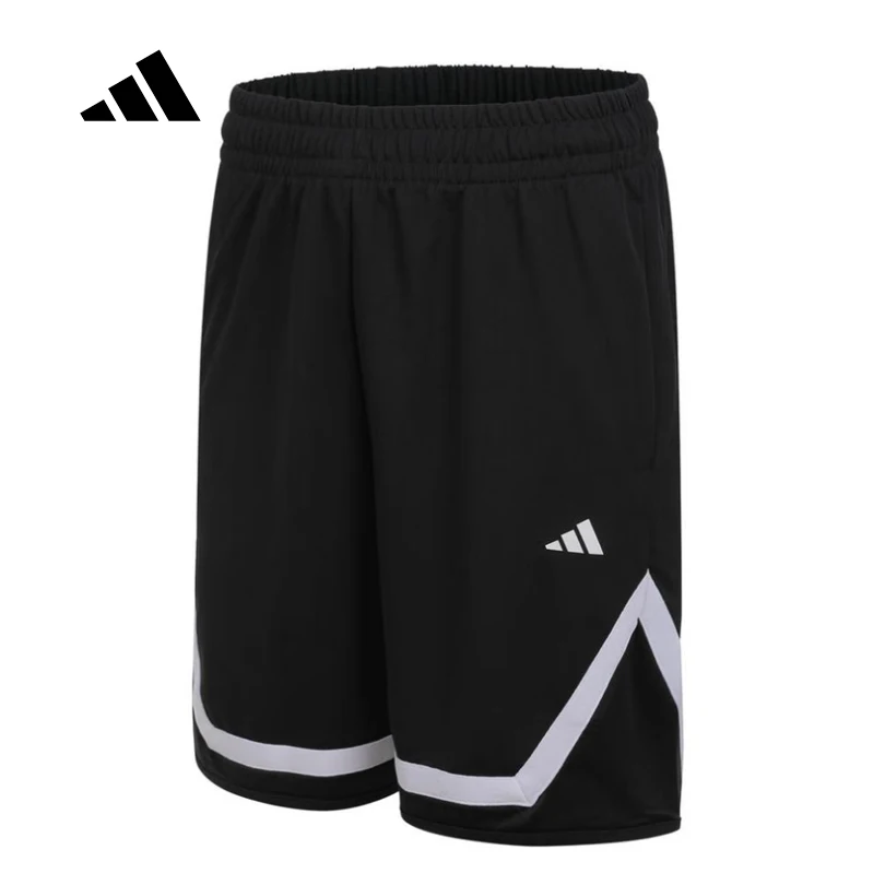 adidas Shorts Masculinos BLOCK SHORT de Malha Solta Casuais Esportivos para Corrida e Basquete KB2469