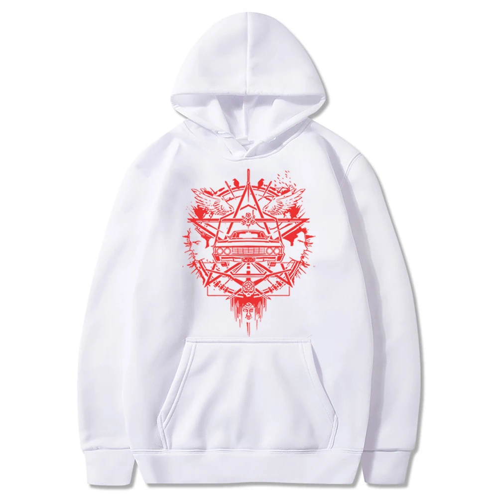 Supernatural Hoodie Dean and Sam Winchester Brothers Shirt Cool Supernatural Logo Sweater Unisex Gothic Tops Trendy Retro Hoodie