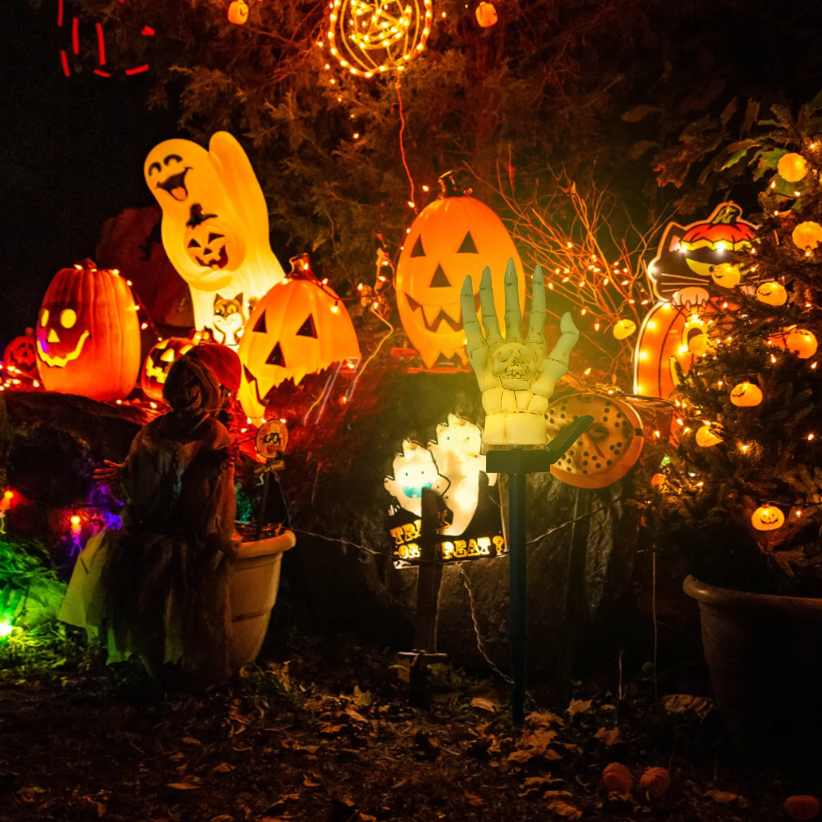 

Solar Powered Stake Light Halloween Outdoor Yard Pathway Landscape Lamp Solar Power Lamp Lawn Decor