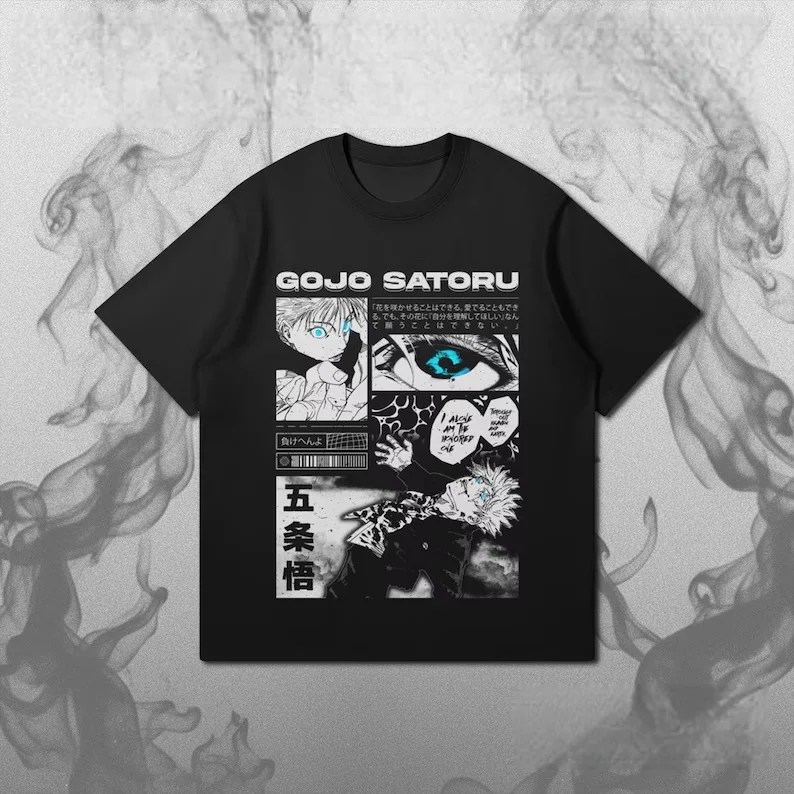 2026 Summer Jujutsu Kaisen Retro Cosplay T-shirt Men's Super Casual Cotton Printed Short-sleeved Unisex Children's Sports Shirt
