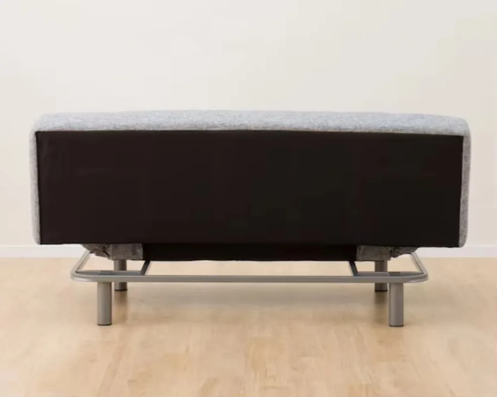 Modern convertible sofa bed with adjustable backrest and hidden storage for small apartments, guest rooms and living rooms