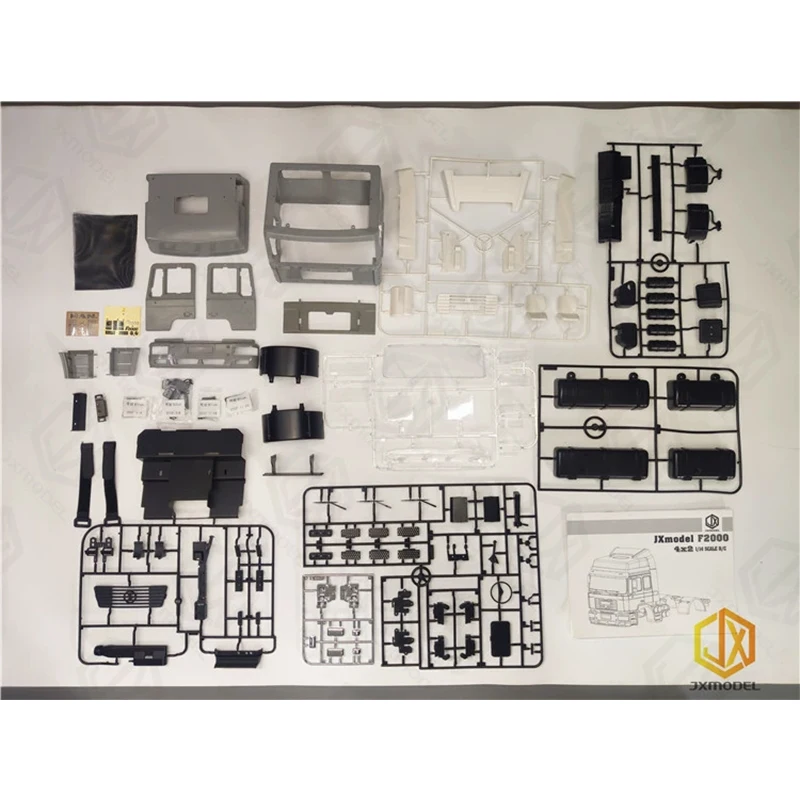 Assemblage de coque de voiture en métal F2000, JXmodel, Tamiya, modèle 1:14, masque d'ouverture de porte, Delong modifié