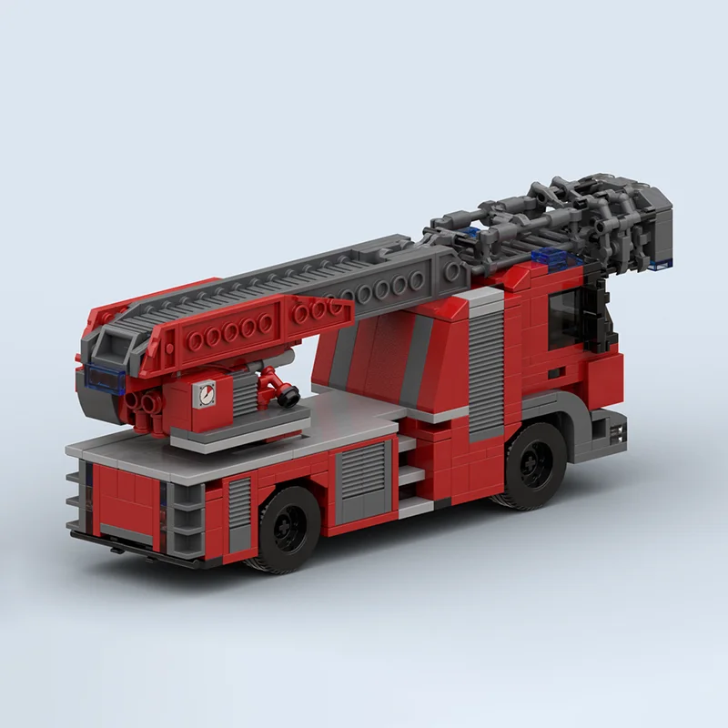 نموذج مكافحة الحرائق Moc قوالب بناء وحدات سلم حريق نماذج من الشاحنات كتل التكنولوجيا عيد الميلاد لتقوم بها بنفسك لعبة هدايا البناء #5