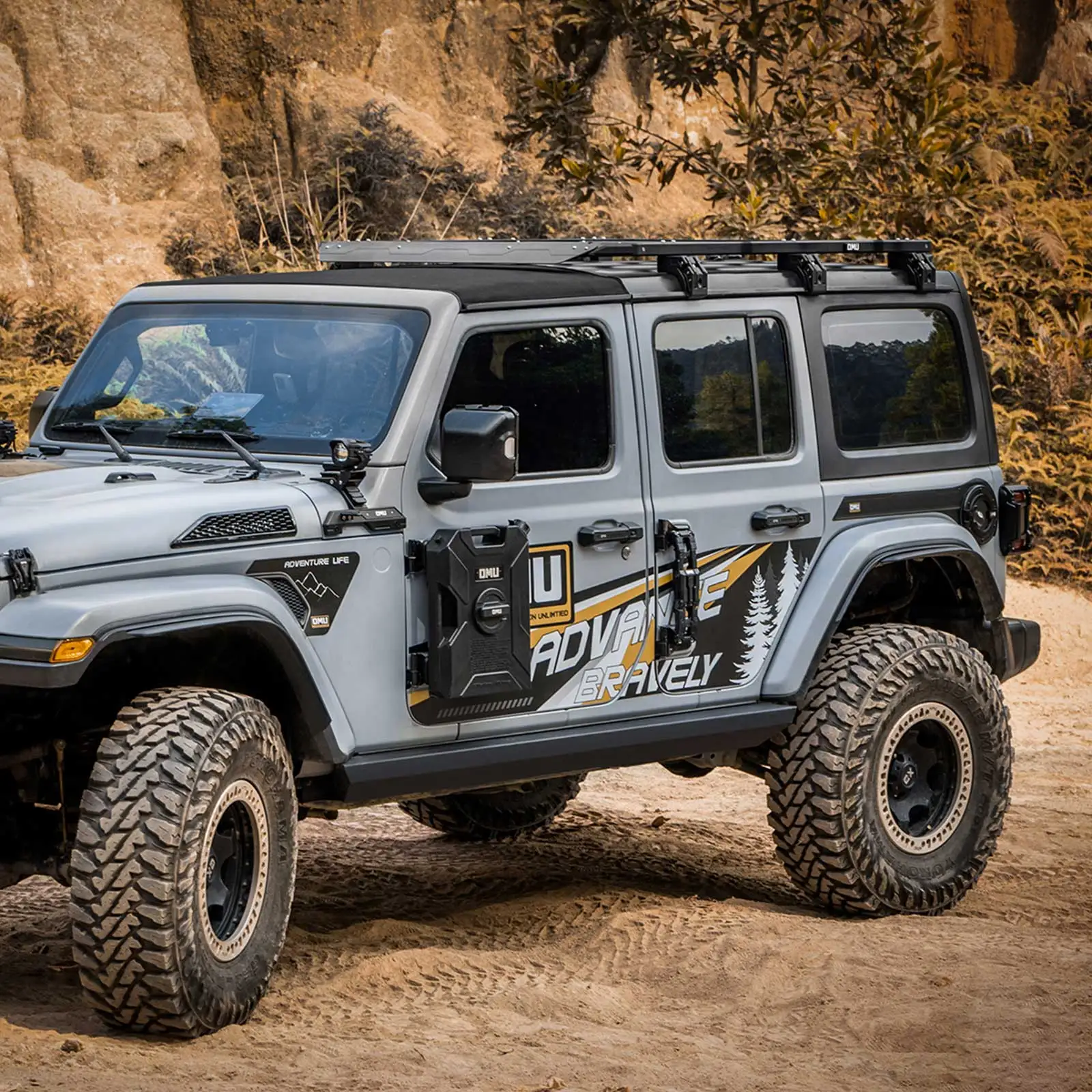 Uniwersalny bagażnik dachowy ze stopu aluminium, poprzeczki dachowe do samochodów 4x4, terenowych, czarny bagażnik dachowy.