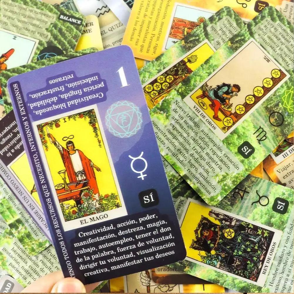 Most Popular Tarot Deck Witch Tarot Twelve Constellations Affectional Divination Fate Game Mystical Learning Deck Taro