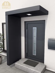 Sixinalu Entrance Entry Door 3/5mm Aluminum Alloy Profile Custom Front Doors Interior Exterior Aluminum Panel Door Home Decor