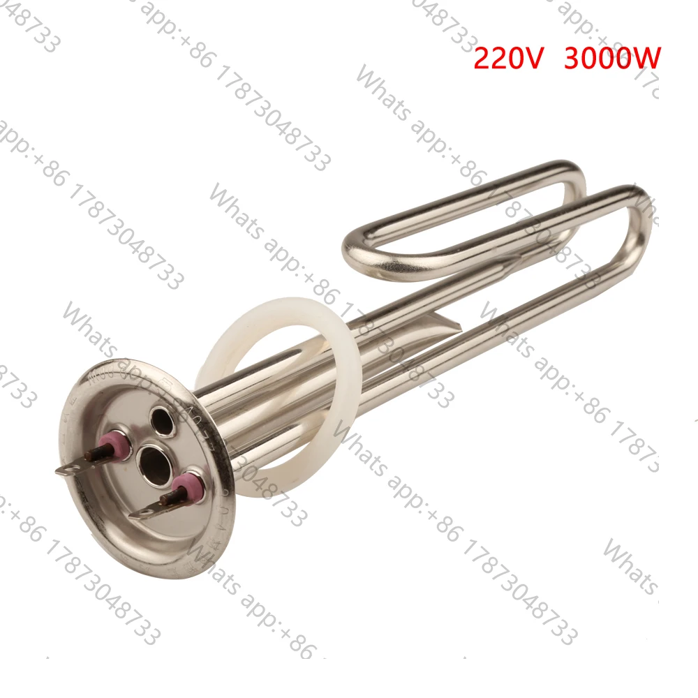 63mm Cap 220V 1.5KW/2KW/3KW Butane Gas Water Heater - Resistance Heating Element for Heat Pump Pool Heater 2 Probe