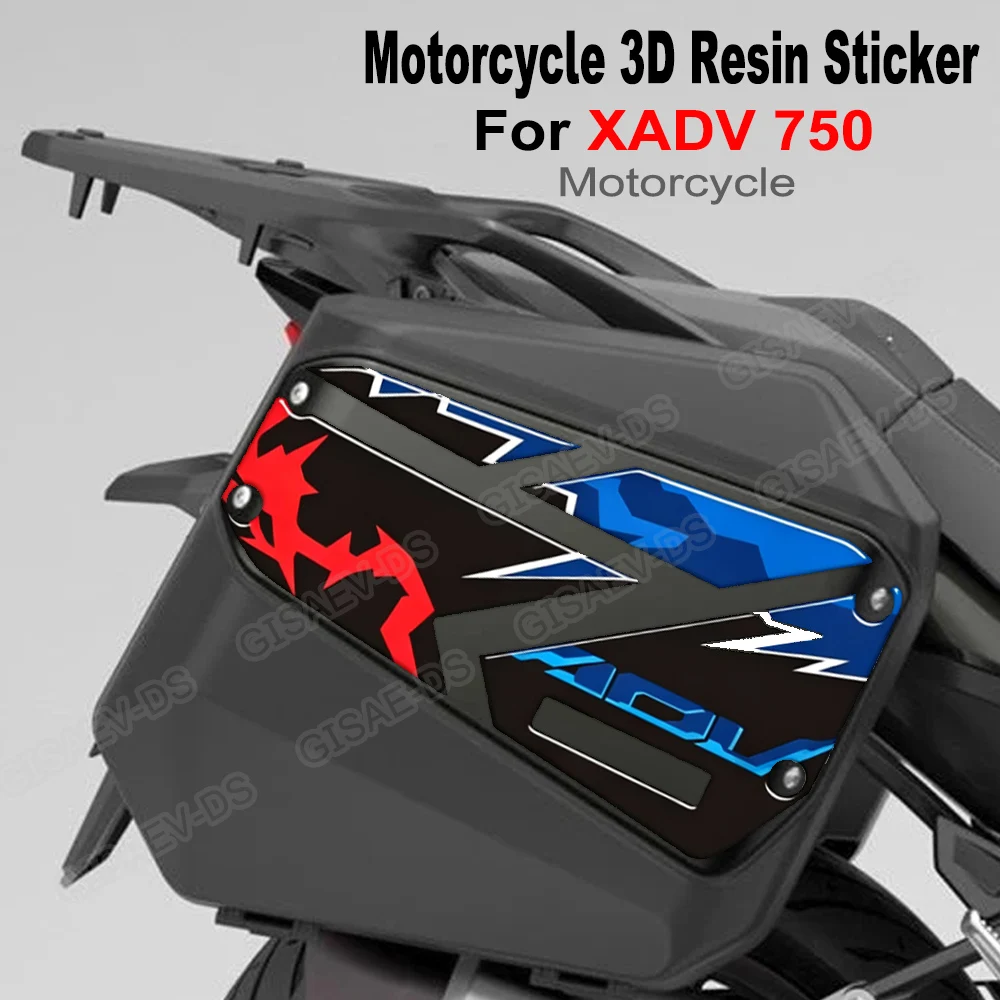 For X-ADV XADV X ADV 750 XADV750 Side Cases Stickers 3D Epoxy Resin Sticker Luggage Carrier Trunk Luggage Sticker