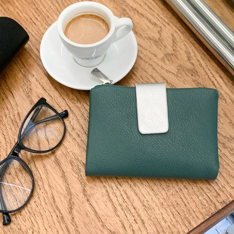 High-end ladies' wallet,two-fold multi-slot card case,business card storage holder,cartera mujer,purse female,portemonnaie damen