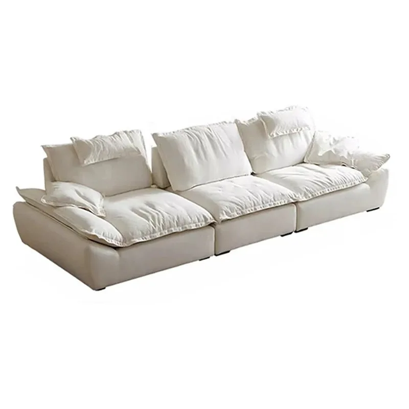 

Galleon sofa Italian minimalist new cream wind matte cloth sofa