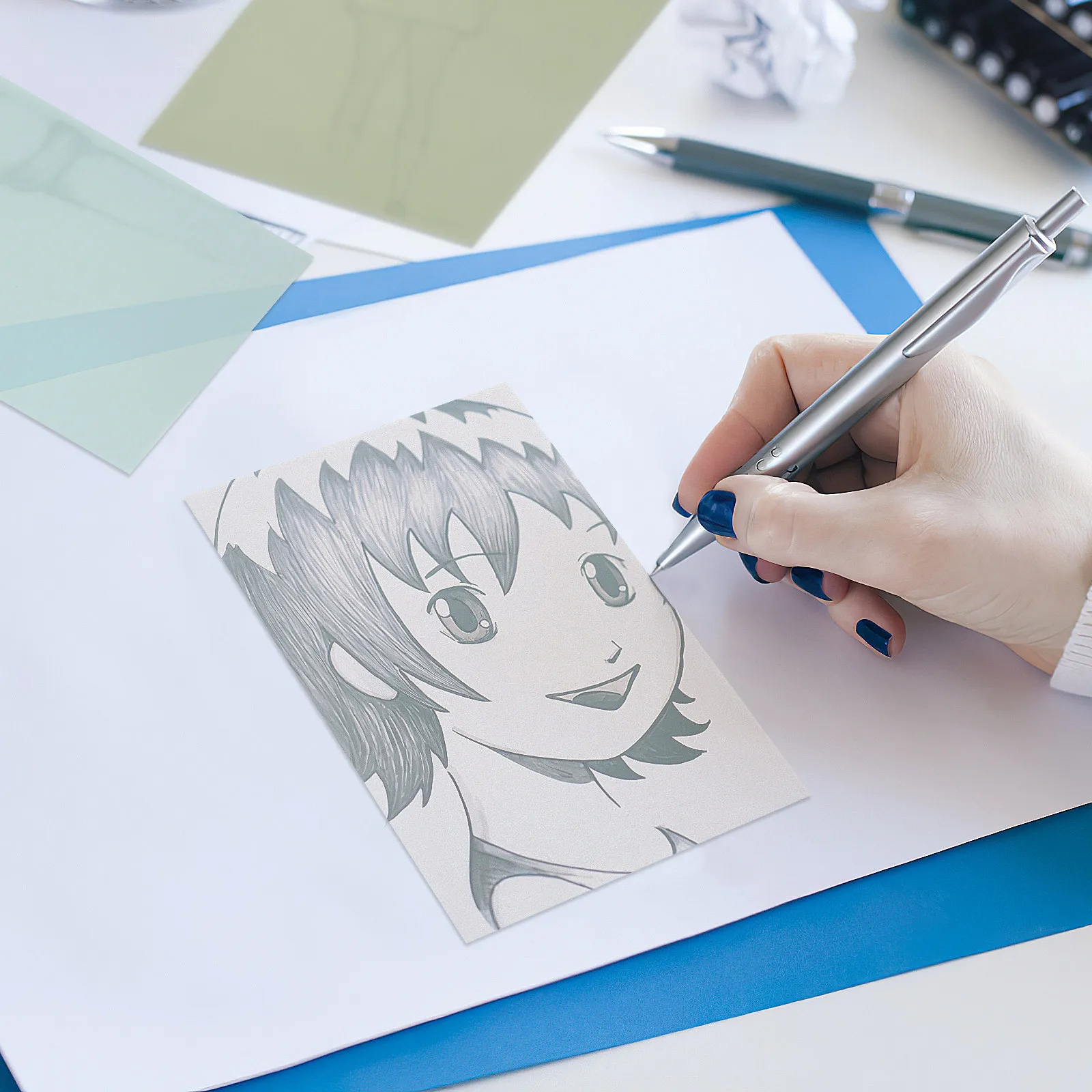50Sheet Colored Tracing Paper Translucent Fade Resistant 15x10cm Perfect for Sketching Drawing Calligraphy Printing Art Crafts
