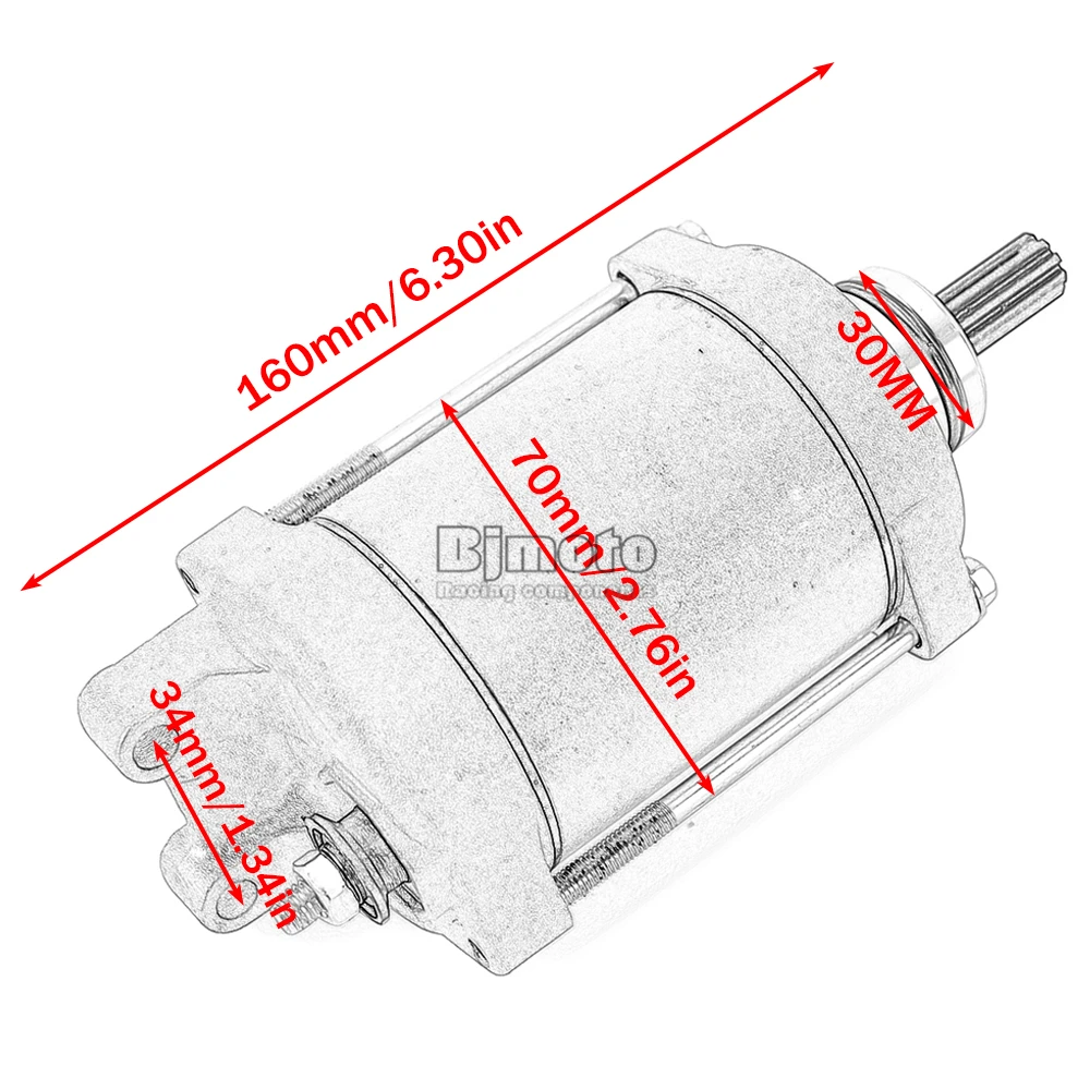 Motorrad-Motorstarter für Kawasaki ZR1000 Z1000 ZX1000 Ninja 1000 ZR900 Z900 KLZ1000 Versys 1000 21163-0061 21163-0065 – Detail 2