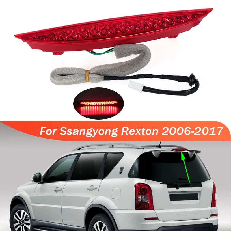 

Car 3Rd Third Brake Light For Ssangyong Rexton 2006-2017 Rear Additional High Mount Stop Signal Lamp 8381008B01