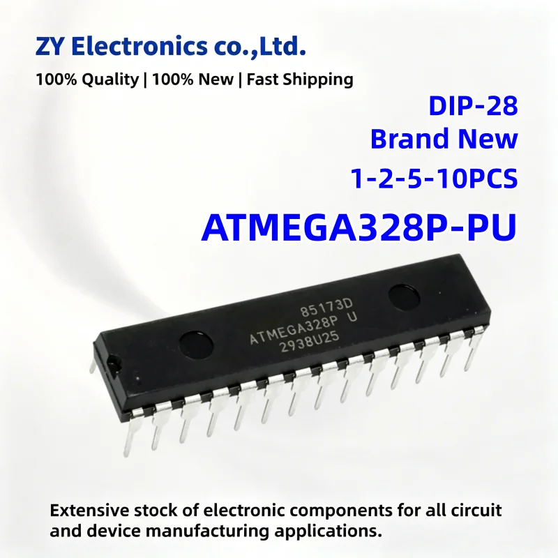 【1-10PCS 】New ATMEGA328P-PU ATMEGA328P ATMEGA328P-U DIP-28 microcontroller