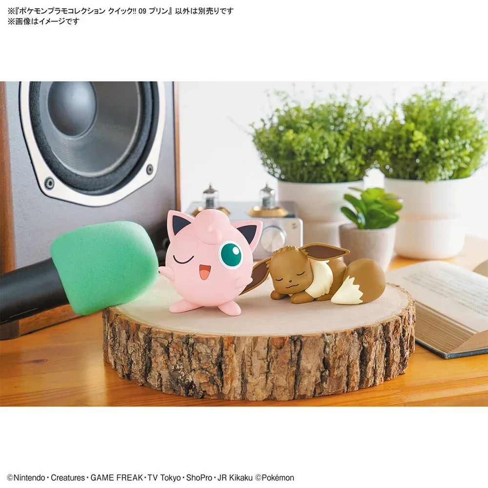 Anime Original Bandai Pokemon Figures Kit Quick Series Jigglypuff Gifts Manual Assembly Collectible Ornaments Figure Model Toys