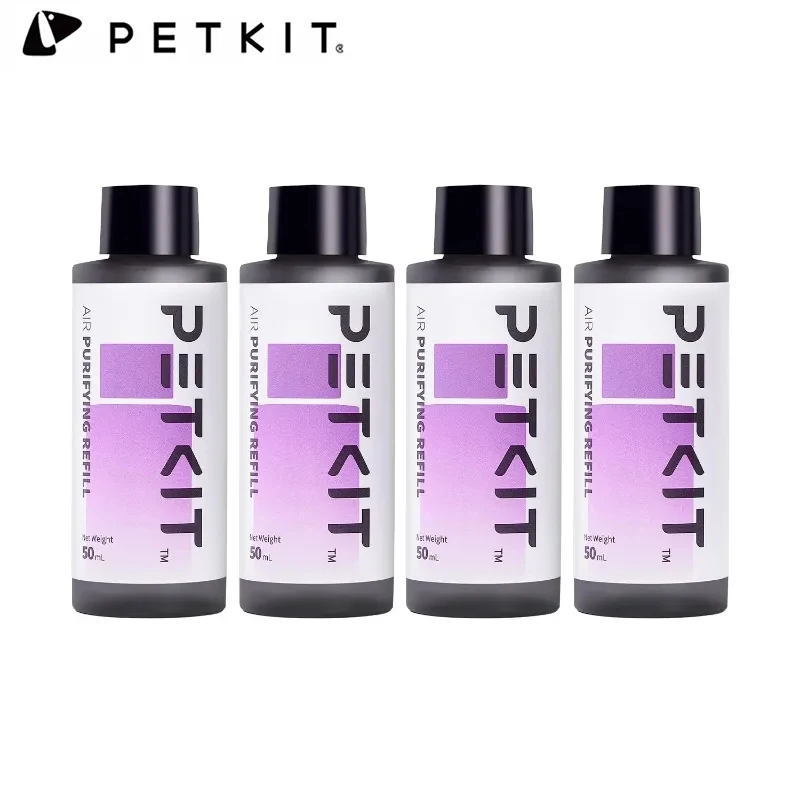 4 bottles replace deodorant liquid for Petkit automatic cat litter box Pure X and Pure max areneros gato caja de arena para gato