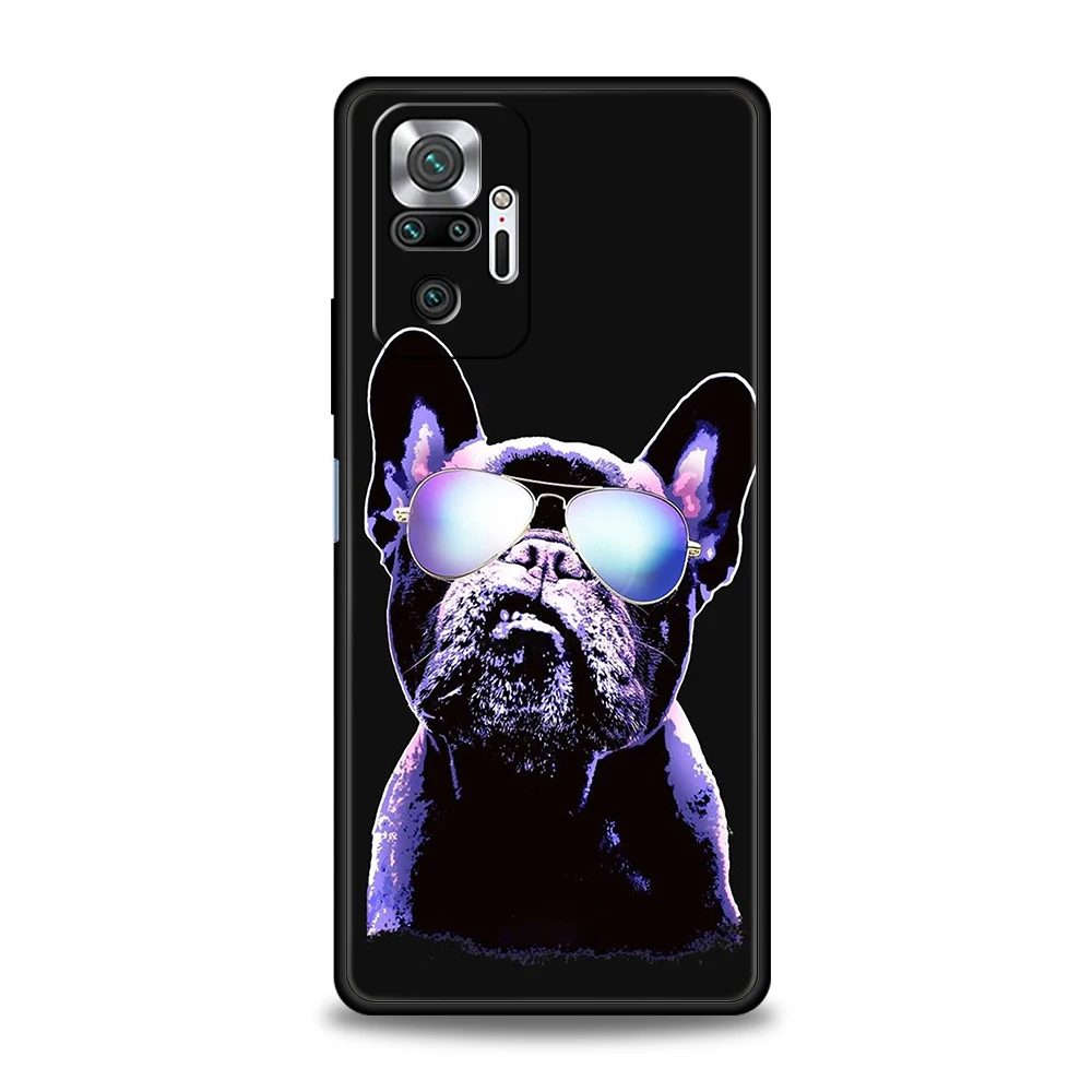 Cartoon Dog Pug French Bulldog Phone Case for Xiaomi Redmi NOTE 12 Pro K40 Gaming K50 8A 9T 9A 9C Note 8 8T 9 9S 10 11 Pro Shell