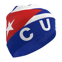 Cuba Knitted Hat Custom Name Winter Cold Pullover Spanish Cub Ernesto Guevara Flag Cuban Keep Warm Cap El Che Cu Hip Hop Beanies