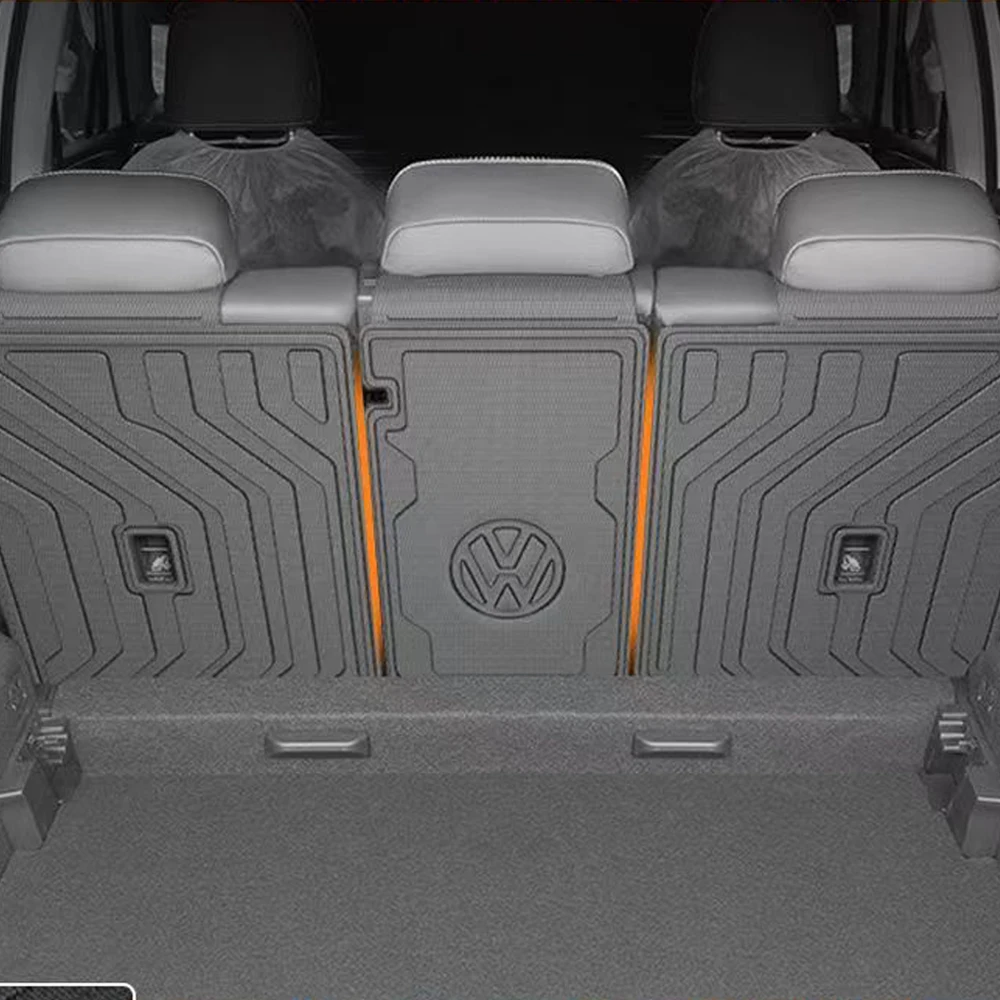 Car Interior Accessories Trunk Mat For Volkswagen TAYRON 2019-2022 TPE Material Carpet Full Set Waterproof Anti slip Car Trunk P